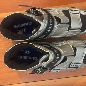 Women’s Shimano Black and Gray Cycling Shoes. Size 42